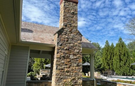 stone chimney