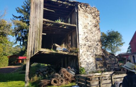 stone building in poor condition