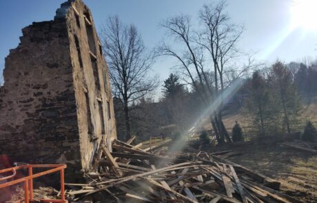 stone building rubble