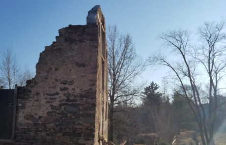 stone wall rubble