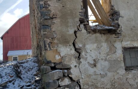 stone building in poor condition