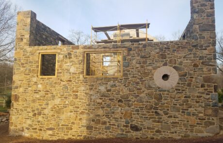 stone wall construction